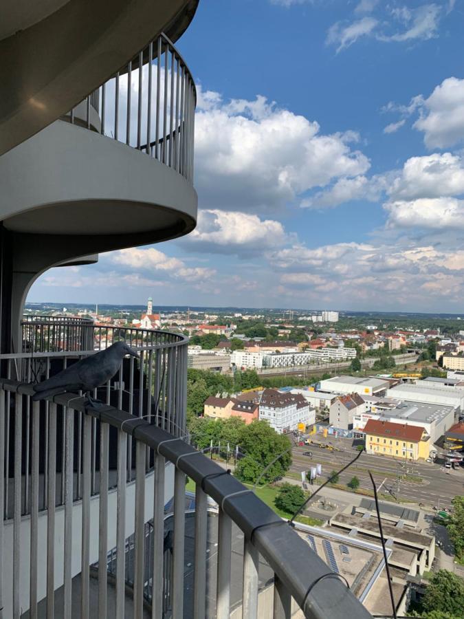 Appartment im Hotelturm Augsburg Buitenkant foto